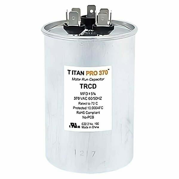 Titan Pro ROUND RUN CAPACITOR 70+10MFD TRCD7010